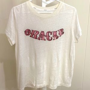 Zimmerman linen cream tee - Oracle in sequins - size 1